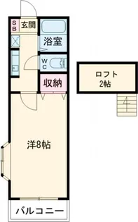 グリーンマンション【2階】の間取り