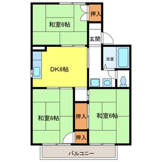 ハイツ井上【2階】の間取り