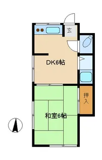 マルヤ荘【2階】の間取り