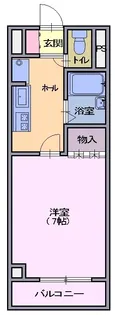 中御所グランバレーB館【3階】の間取り