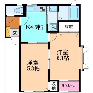 チョイスII【1階】の間取り