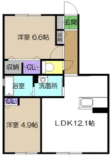 シャーメゾン・ジラソーレB棟【1階】の間取り