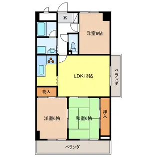 スクエア25【1階】の間取り