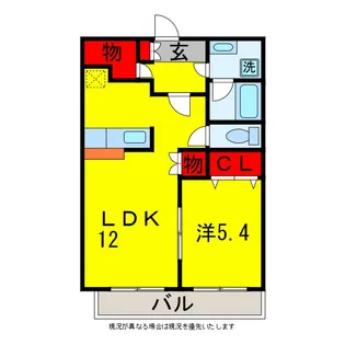 アムールアドニス【3階】の間取り