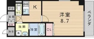 ジュネーゼグラン弁天町【8階】の間取り