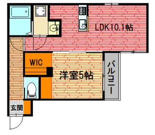 広島県三次市十日市東3【アパート】の間取り