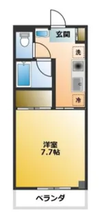 Cs 14 MINEGISHI 【1】【4階】の間取り