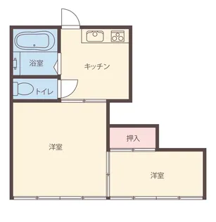 オーモトマンション【2階】の間取り
