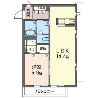 コルティーレ【1階】の間取り