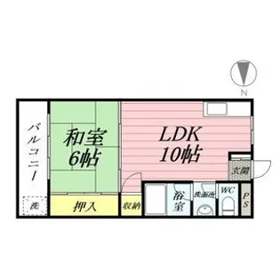 レジデンス鷲見【2階】の間取り