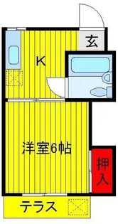 シャトン三山【2階】の間取り