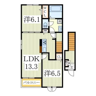 ル・リアン【2階】の間取り