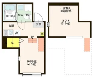 ハーモニーテラス東四つ木VI【1階】の間取り