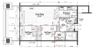 リバーゲートレジデンス南ウイング【5階】の間取り