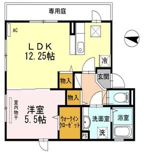 セジュールひまわり【1階】の間取り