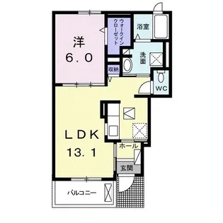 アルカンシエルB【1階】の間取り
