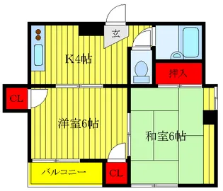 コーポ宮川【3階】の間取り