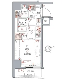 東京都品川区荏原6【マンション】の間取り