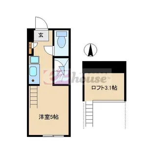 東京都中野区弥生町3【アパート】の間取り