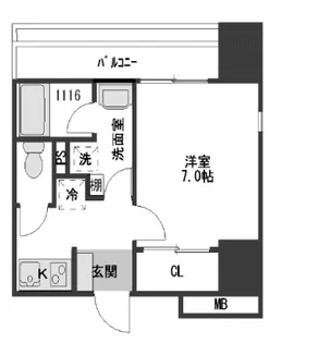 レピュア赤羽マークイースト【5階】の間取り