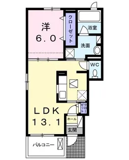 リリー・ブローテI【1階】の間取り