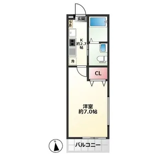 グランメゾン行徳【1階】の間取り