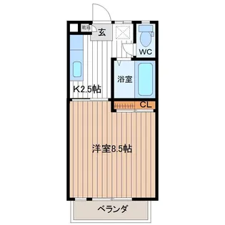 プラザ開成第6【1階】の間取り