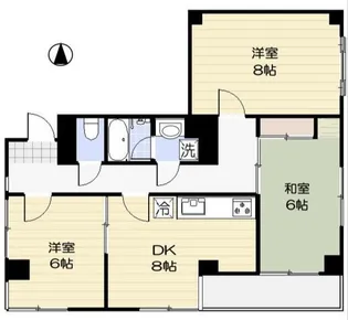 国分寺シティハイツ【1階】の間取り