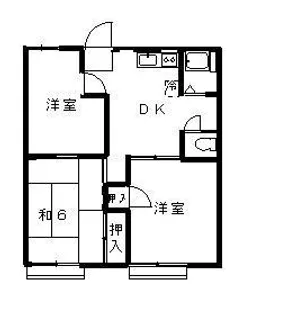コトブキハイツ【1階】の間取り