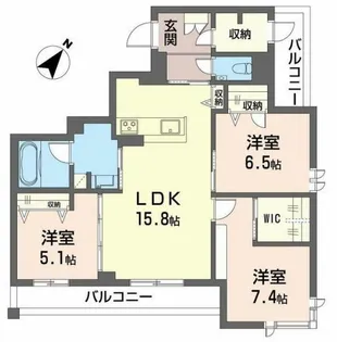 ラヴィータ フェリーチェ【2階】の間取り