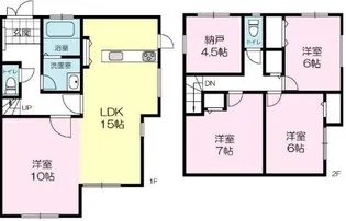 兵庫県揖保郡太子町馬場【一戸建】の間取り