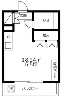 ビレッジ里美【1階】の間取り