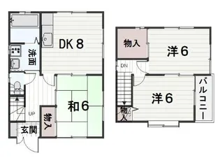 広島県福山市東手城町3【一戸建】の間取り