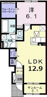 エアリ ・ネオハウス II【1階】の間取り