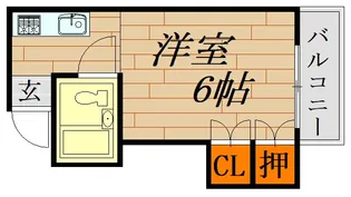 広島県広島市中区宝町【マンション】の間取り