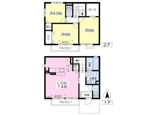 福島県郡山市不動前1【アパート】の間取り