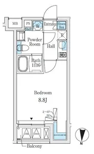 東京都江東区亀戸6【マンション】の間取り