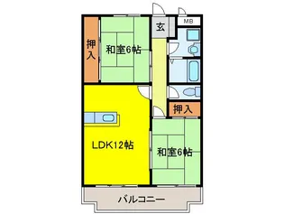 ローズヴィラ【2階】の間取り