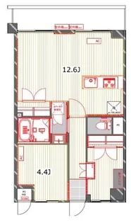 ザ・レジデンス横浜サウス(旧ウィルテラス横浜サウス)【8階】の間取り