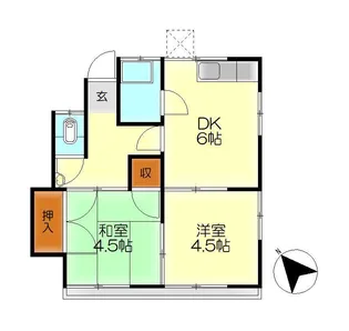 玉井アパート【1階】の間取り