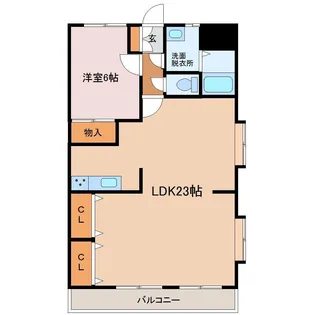 ユーミー港南台壱番館【1階】の間取り