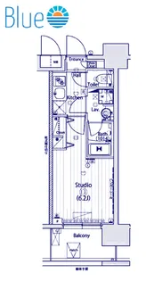 グランド・ガ一ラ川崎西口【13階】の間取り