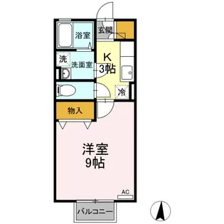 パークハイツ前田Z【2階】の間取り