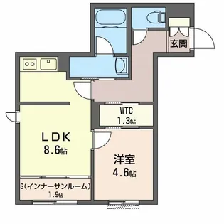 ラポール シェノン【2階】の間取り