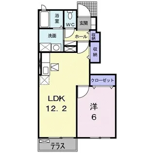 アースA【1階】の間取り