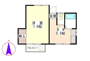 ナイトウハイツ【2階】の間取り