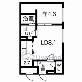 CLASSE月寒WEST【3階】の間取り