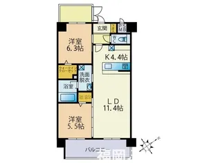 ブレス駅南II【7階】の間取り