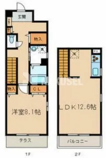 エーデルヴィラ都立大学【2階】の間取り