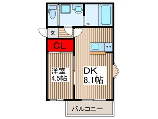 エクセレンテ秋津【3階】の間取り